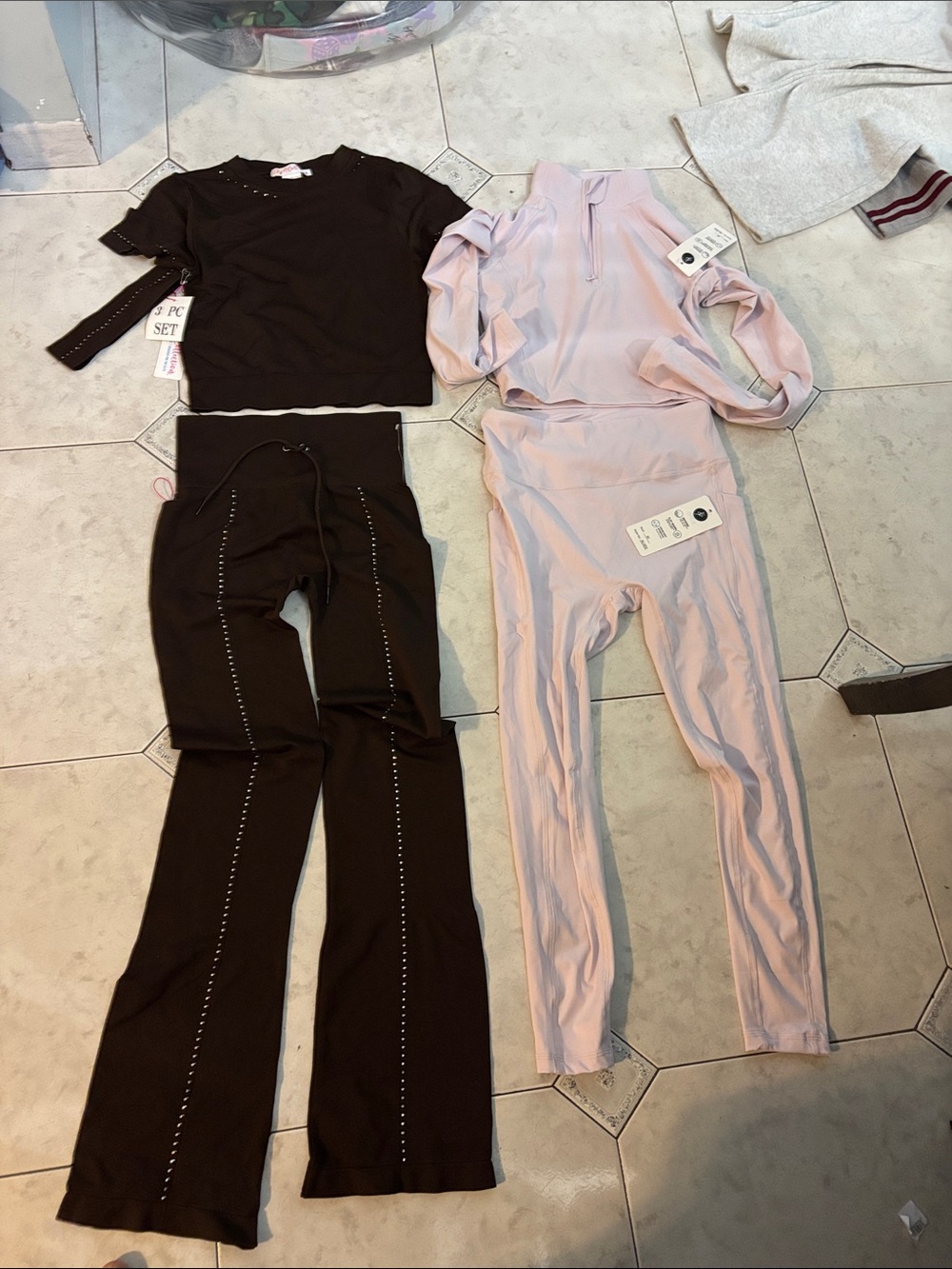 Women’s Black High-Waist Flare Leg Pants Also Available a Pink Suit OTOS Brand: